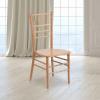 Flash Furniture Hercules Series Chiavari Chair for Formal Events and Banquets, Commercial/Residential All-Occasion Event Chair, White(Natural)