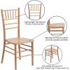 Flash Furniture Hercules Series Chiavari Chair for Formal Events and Banquets, Commercial/Residential All-Occasion Event Chair, White(Natural)