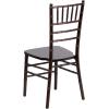 Flash Furniture Hercules Series Chiavari Chair for Formal Events and Banquets, Commercial/Residential All-Occasion Event Chair, White(Walnut)