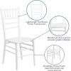 Flash Furniture Hercules Series Chiavari Chair for Formal Events and Banquets, Commercial/Residential All-Occasion Event Chair, White(White)