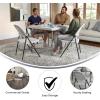 Flash Furniture Hercules Series Plastic Folding Chairs, Lightweight Commercial Event Chairs with 330-lb. Static Weight Capacity, Set of 4, White(White/Charcoal Frame)