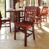 Flash Furniture Hercules Series School House Back Mahogany Wood Dining Chair, Traditional Elegant Wood Restaurant Chair, Walnut Wood(Mahogany)