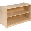 Flash Furniture Hercules Wooden 5-Section School Coat Locker with Bench, Cubbies, and Storage Hooks, Preschool Cubby Organizer, 48″H x 48″L, Natural(24″H x 36″L – 2 Shelves)