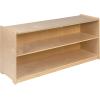 Flash Furniture Hercules Wooden 5-Section School Coat Locker with Bench, Cubbies, and Storage Hooks, Preschool Cubby Organizer, 48″H x 48″L, Natural(24″H x 48″L – 2 Shelves)