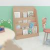 Flash Furniture Hercules Wooden 5-Section School Coat Locker with Bench, Cubbies, and Storage Hooks, Preschool Cubby Organizer, 48″H x 48″L, Natural(31″H – 4 Shelves)
