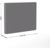 Flash Furniture Hugo Twin Headboard with 2 Outlets, USB Port, USB Type-C Port, Faux Linen Upholstery, Dual Hanging Options, Beige(Gray)