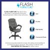 Flash Furniture Jessie High Back Brown Microfiber Contemporary Executive Swivel Ergonomic Office Chair with Arms(Gray Microfiber)