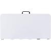 Flash Furniture Kathryn 2.79-Foot Square Bi-Fold Granite White Plastic Folding Table with Carrying Handle
