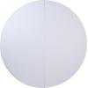 Flash Furniture Kathryn 5.89-Foot Round Bi-Fold Granite White Plastic Banquet and Event Folding Table with Carrying Handle