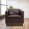 Flash Furniture Katie Gray LeatherSoft Lounge Chair(Brown)