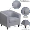 Flash Furniture Katie Gray LeatherSoft Lounge Chair(Grey)