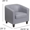 Flash Furniture Katie Gray LeatherSoft Lounge Chair(Grey)