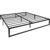 Flash Furniture Lana 14 Inch Metal Platform Bed Frame – No Box Spring Needed with Steel Slat Support and Quick Lock Functionality (Full)(King)