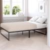 Flash Furniture Lana 14 Inch Metal Platform Bed Frame – No Box Spring Needed with Steel Slat Support and Quick Lock Functionality (Full)(Twin)