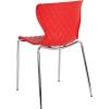 Flash Furniture Lowell Contemporary Design Citrus Green Plastic Stack Chair(Red)