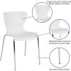 Flash Furniture Lowell Contemporary Design Citrus Green Plastic Stack Chair(White)