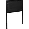 Flash Furniture Melbourne Metal Upholstered Full Size Headboard in Black Fabric(Black)