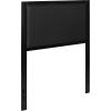 Flash Furniture Melbourne Metal Upholstered Full Size Headboard in Black Fabric(Black)