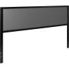 Flash Furniture Melbourne Metal Upholstered King Size Headboard in Dark Gray Fabric