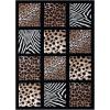 Flash Furniture Menagerie Collection Animal Print Area Rug – Olefin Area Rug with Cheetah, Leopard, Zebra and Giraffe Design – 5′ x 7′ – Individually Raised Squares(5’2″ x 7’4″ (Rectangular))