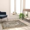 Flash Furniture Mersin Collection Persian Style Area Rug – Olefin Burgundy Non-Shedding Fibers – 3′ x 15′ – Jute Backing – for Hallway, Entryway, Bedroom, Living Room(Ivory)