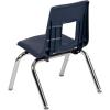 Flash Furniture Mickey Advantage Black Student Stack School Chair – 12-inch(Navy)