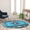 Flash Furniture Mohave Traditional Southwestern Style Area Rug – Rustic Ivory Accent Rug – 8′ x 10′ – Olefin Fibers with Jute Backing(Turquoise)