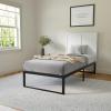 Flash Furniture Oliver King Size Wooden Headboard Only, Four Panel Headboard in White(White)