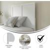 Flash Furniture Oliver King Size Wooden Headboard Only, Four Panel Headboard in White(White)