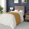 Flash Furniture Paxton Upholstered Headboard – Channel Stitched Gray Fabric Upholstery – King – Adjustable Height from 44.5″ to 57.25″ From Floor(Taupe)
