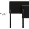 Flash Furniture Paxton Upholstered Headboard – Channel Stitched Gray Fabric Upholstery – King – Adjustable Height from 44.5″ to 57.25″ From Floor(Taupe)