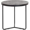 Flash Furniture Providence Collection 31.5″ Round Indoor Living Room Coffee Table in Faux Concrete Finish(Concrete)