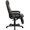Flash Furniture Robert High Back White LeatherSoft Executive Reclining Ergonomic Swivel Office Chair with Arms(Brown)