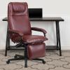 Flash Furniture Robert High Back White LeatherSoft Executive Reclining Ergonomic Swivel Office Chair with Arms(Burgundy)