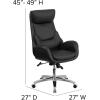 Flash Furniture Robert High Back White LeatherSoft Executive Reclining Ergonomic Swivel Office Chair with Arms(Burgundy)
