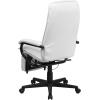 Flash Furniture Robert High Back White LeatherSoft Executive Reclining Ergonomic Swivel Office Chair with Arms(White)