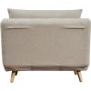 Flash Furniture Shaw Tri-Fold Convertible Sleeper Chair with Pillow, 3-in-1 Multifunctional Adjustable Sleeper, Channel Stitching, Hideaway Legs, Cream Boucle(Cream)
