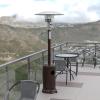 Flash Furniture Sol Patio Outdoor Heating-Bronze Stainless Steel 40,000 BTU Propane Heater with Wheels for Commercial & Residential Use-7.5 Feet Tall(Bronze)
