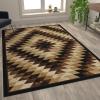 Flash Furniture Teagan Collection Southwestern Style Area Rug – Olefin Red Accent Rug – 2′ x 7′ – Jute Backing – Entryway, Living Room, Bedroom(Brown)