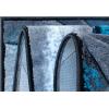 Flash Furniture Tellus Collection Ocean Wave Patterned Area Rug – Turquoise Olefin Fibers with Jute Backing – 8′ x 10′ – Entryway, Living Room, Bedroom(5′ x 7′ (Rectangular))