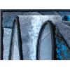 Flash Furniture Tellus Collection Ocean Wave Patterned Area Rug – Turquoise Olefin Fibers with Jute Backing – 8′ x 10′ – Entryway, Living Room, Bedroom(8′ x 10′ (Rectangular))