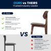 Flash Furniture Verona Solid Wood Dining Chair, Commercial Grade Restaurant Chair with Contoured Backrest, Solid Wood Frame, Antique Copper(Antique Copper)