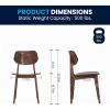 Flash Furniture Verona Solid Wood Dining Chair, Commercial Grade Restaurant Chair with Contoured Backrest, Solid Wood Frame, Antique Copper(Antique Copper)