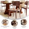 Flash Furniture Verona Solid Wood Dining Chair, Commercial Grade Restaurant Chair with Contoured Backrest, Solid Wood Frame, Antique Copper(Antique Copper)