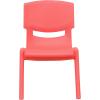 Flash Furniture Whitney 2 Pack Green Plastic Stackable School Chair with 10.5” Seat Height(Red)