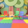 Flash Furniture Whitney 5 Pack Natural Plastic Stackable School Chair with 13.25″ Seat Height(Assorted)