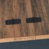 Flash Furniture Wyatt Farmhouse Coffee Table with Storage, Square Coffee Table with Hinged Lift Top and Hidden Storage, 35.75″ Square, Two-Toned White/Rustic Oak(Black)