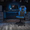 Flash Furniture X10 High-Back LeatherSoft Racing Style Gaming Chair with Flip-Up Arms, Ergonomic Padded Swivel Computer Chair, Red/Black(Blue)