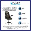Flash Furniture X10 High-Back LeatherSoft Racing Style Gaming Chair with Flip-Up Arms, Ergonomic Padded Swivel Computer Chair, Red/Black(Camouflage)