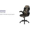 Flash Furniture X10 High-Back LeatherSoft Racing Style Gaming Chair with Flip-Up Arms, Ergonomic Padded Swivel Computer Chair, Red/Black(Camouflage)